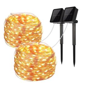 Mini Fiery 100 Lights Shine Like Firebugs With Solar Power (Color: MULTI COLOR)